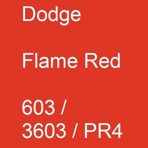 Dodge, Flame Red, 603 / 3603 / PR4.